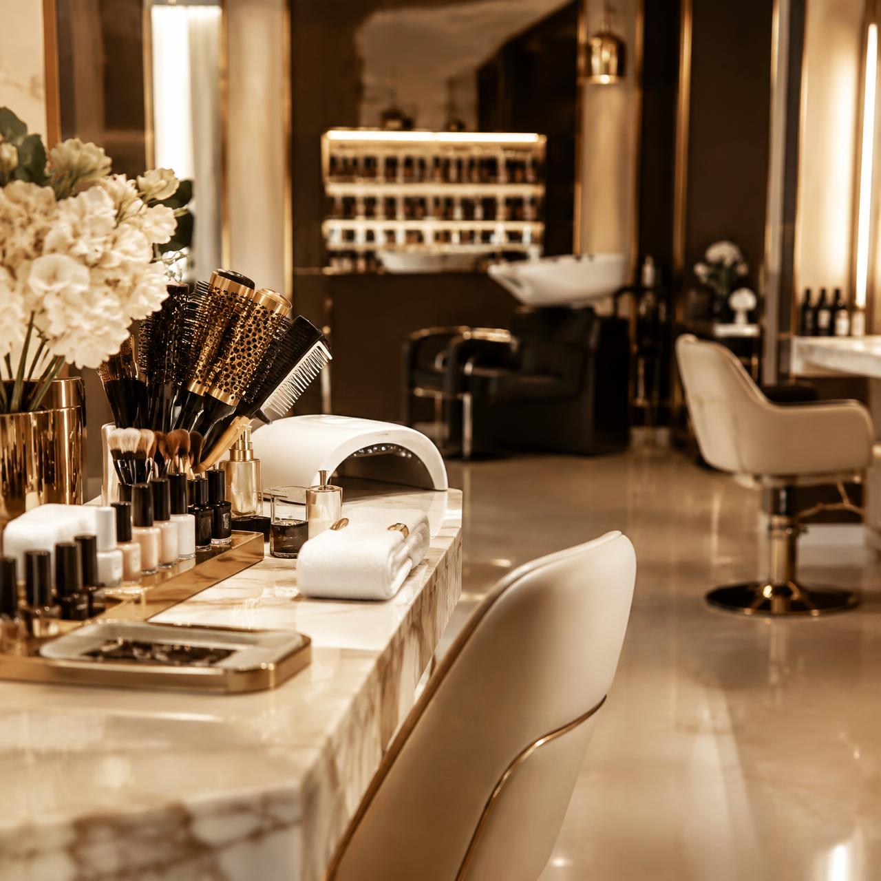 Salon de beauté élégant